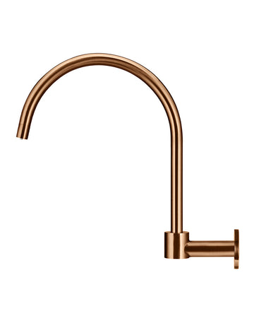 Round High-Rise Swivel Wall Spout