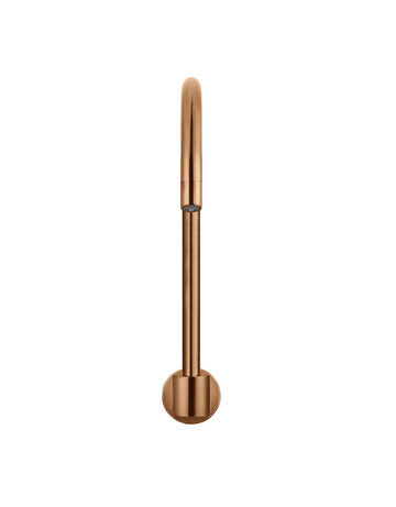 Round High-Rise Swivel Wall Spout