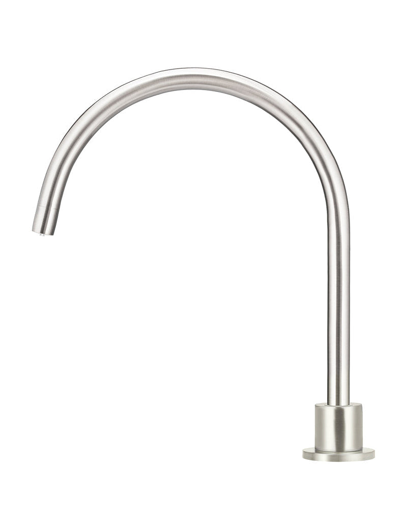ROUND GOOSENECK HIGH-RISE SWIVEL HOB SPOUT