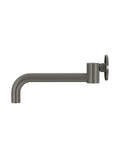 Meir Round Swivel Wall Spout - Shadow Gunmetal