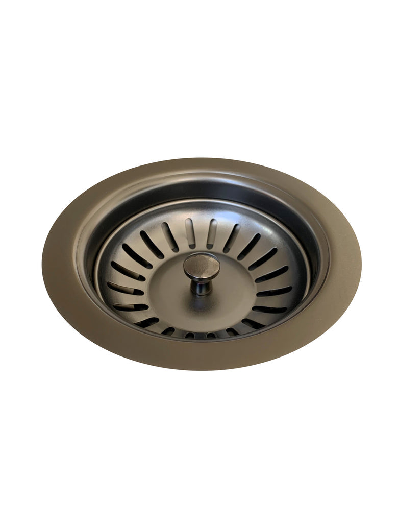 LAVELLO SINK STRAINER AND WASTE PLUG BASKET WITH STOPPER - PVD