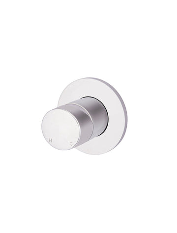 Round Wall Mixer Pinless Handle Trim Kit (in-Wall Body Not Included)