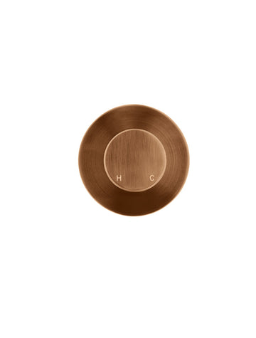 Round Wall Mixer Pinless Handle Trim Kit (in-Wall Body Not Included)