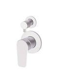 ROUND DIVERTER MIXER PADDLE HANDLE TRIM KIT (IN-WALL BODY NOT INCLUDED) POLISHED CHROME