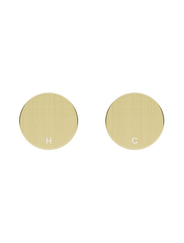 Meir Circular Wall Taps - Tiger Bronze
