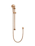 ROUND THREE FUNCTION HAND SHOWER ON RAIL COLUMN