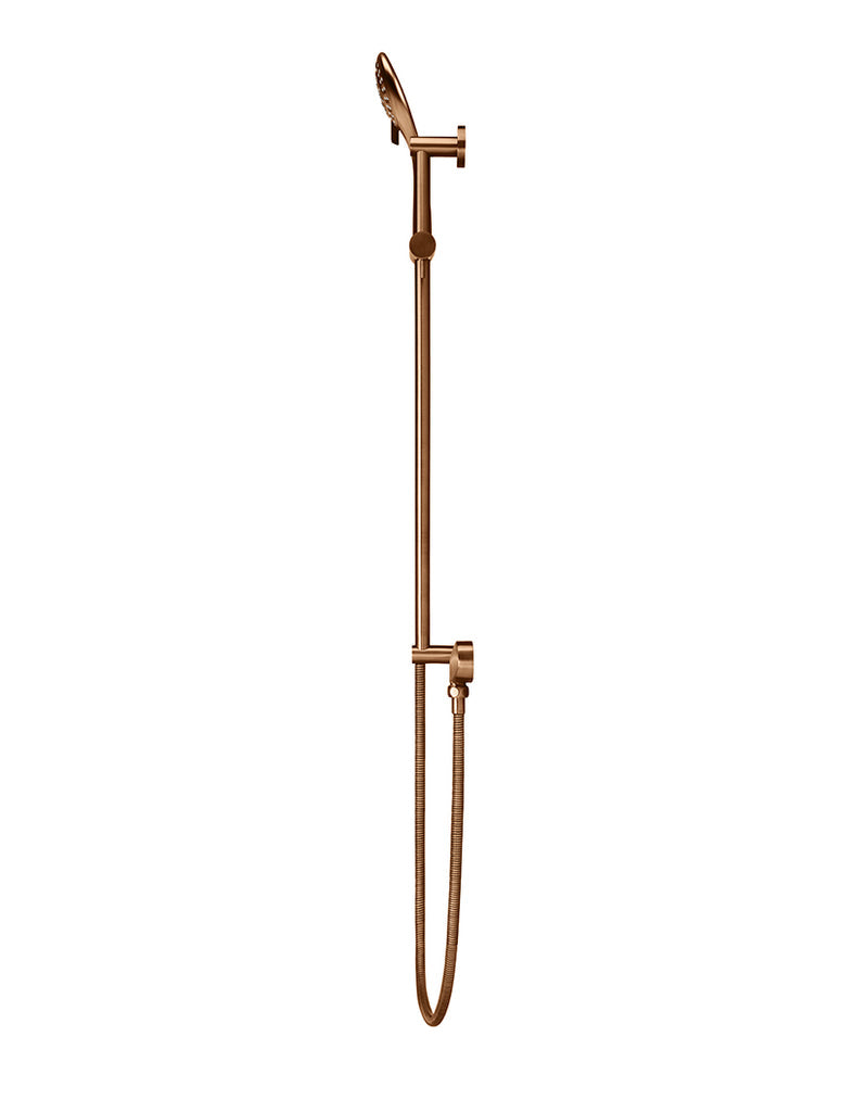 ROUND THREE FUNCTION HAND SHOWER ON RAIL COLUMN