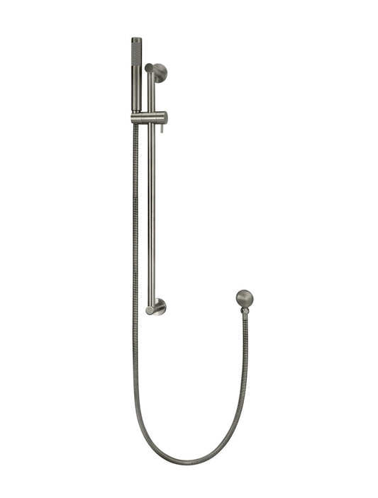 ROUND HAND SHOWER ON RAIL COLUMN