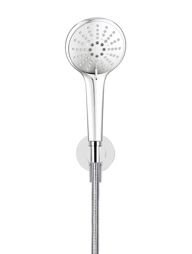 ROUND THREE FUNCTION HAND SHOWER ON FIXED BRACKET