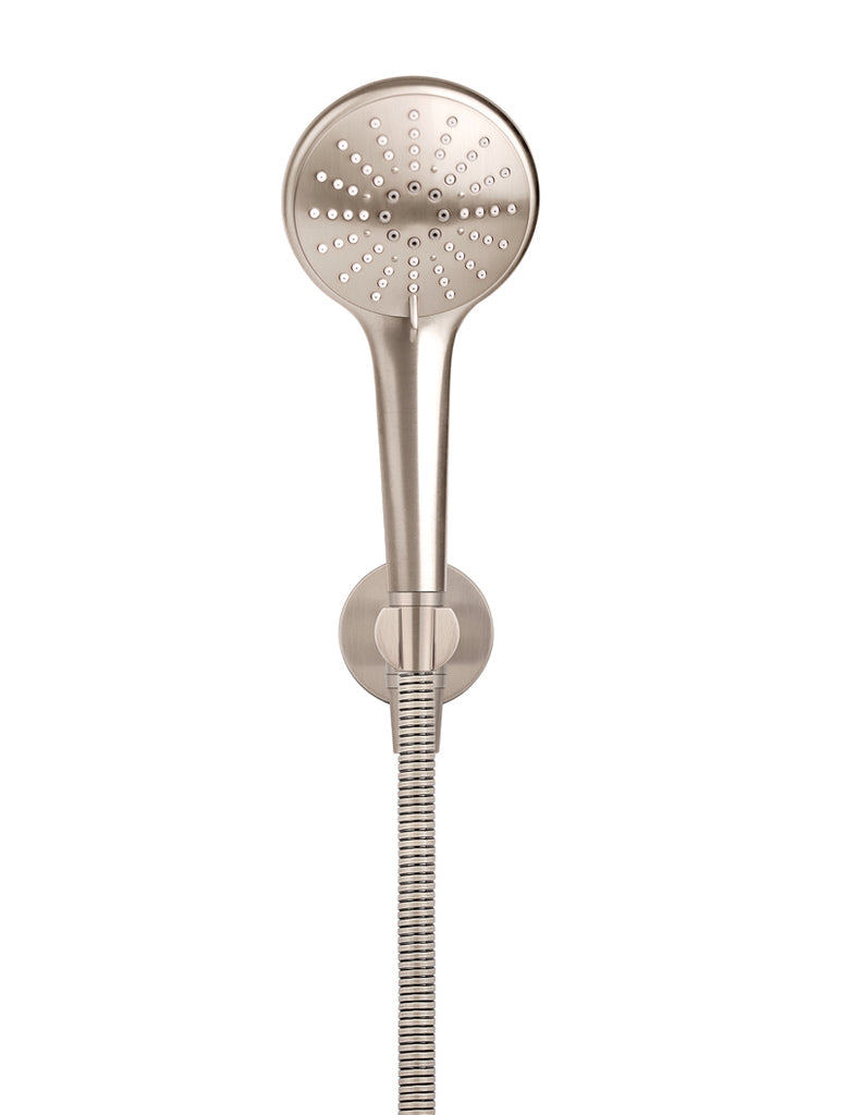 ROUND THREE FUNCTION HAND SHOWER ON FIXED BRACKET