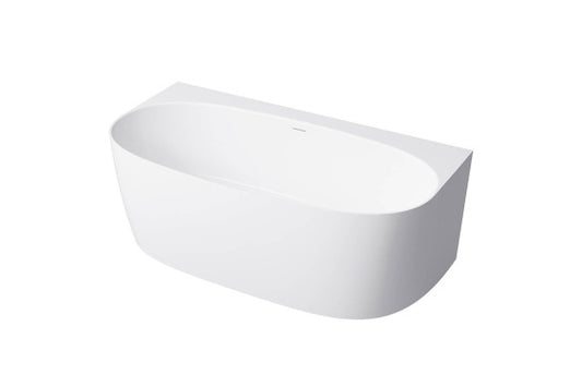 Narva 158 x 86 MagnaCast Back To Wall Bath - Gloss White