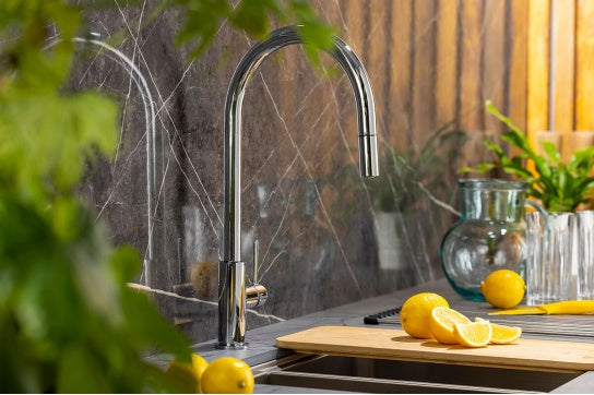 Naples Pull Out Sink Mixer - Chrome