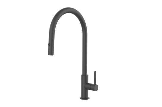 Naples Pull Out Mixer Tap - Matte Black — Basin Mixers