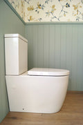 Narva Rimless Close Coupled Back to Wall Toilet Suite with Soft Close Quick Release Seat