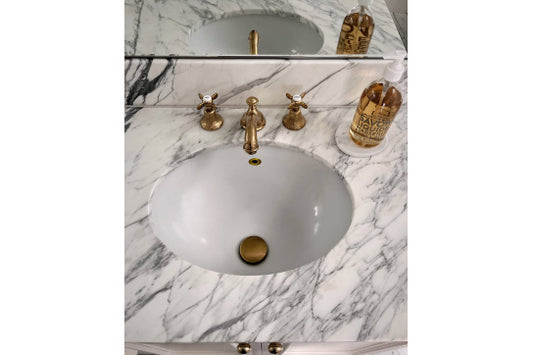 Small Overflow Ring - Brushed Brass