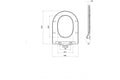 Narva Thin Quick Release Soft Closing Seat