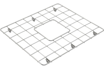 Novi 85 Protective Stainless Steel Grid — Chrome & Stainless, Sink Accessories