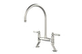 Novanta Bridge Mixer Tap - Brushed Nickel