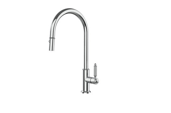Novanta Pull Out Mixer - Chrome — Chrome & Stainless, Basin Mixers
