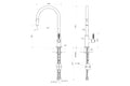 Novanta Pull Out Mixer - English Bronze