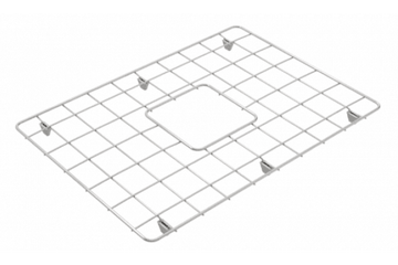 Novi 60 Protective Stainless Steel Grid — Chrome & Stainless, Sink Accessories