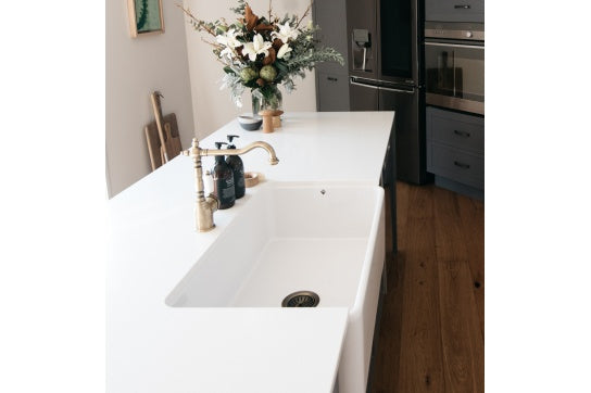 90 x 50mm Antique Brass Basket Waste with Long Screw