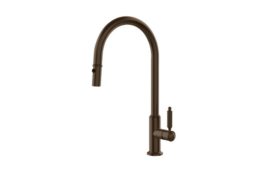 Novanta Pull Out Mixer - English Bronze — Basin Mixers