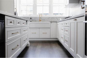Patri 100 x 47 Fine Fireclay Double Bowl Farmhouse Butler Sink — Fireclay & Ceramic, Kitchen Sinks
