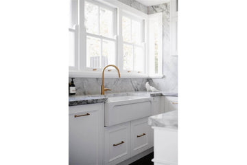 Patri 100 x 47 Fine Fireclay Double Bowl Farmhouse Butler Sink — Fireclay & Ceramic, Kitchen Sinks