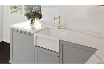 Patri 60 x 46 Fine Fireclay Single Bowl Farmhouse Butler Sink — Fireclay & Ceramic, Kitchen Sinks