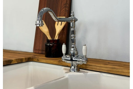 Providence Double Sink Mixer - Chrome
