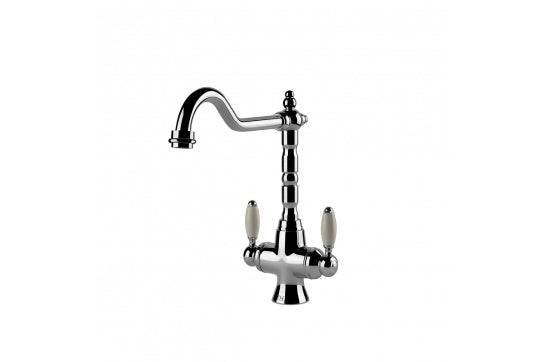 Providence Double Sink Mixer - Chrome