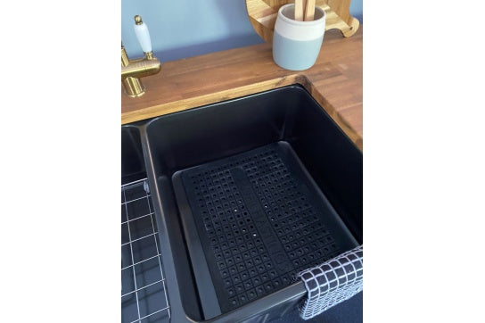Protective Silicone Sink Mat 40 x 32 - Black