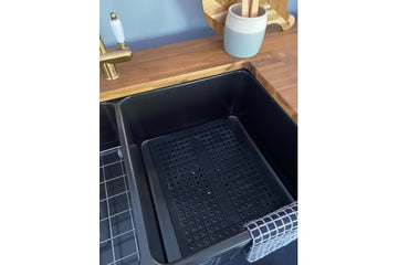 Protective Silicone Sink Mat 40 x 32 - Black — Kitchen Sinks