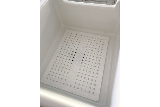 Protective Silicone Sink Mat 40 x 32 - White