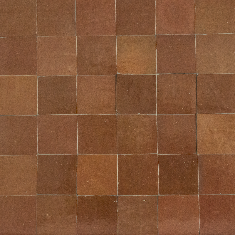 Medina Rust Moroccan Zellige Square Tile