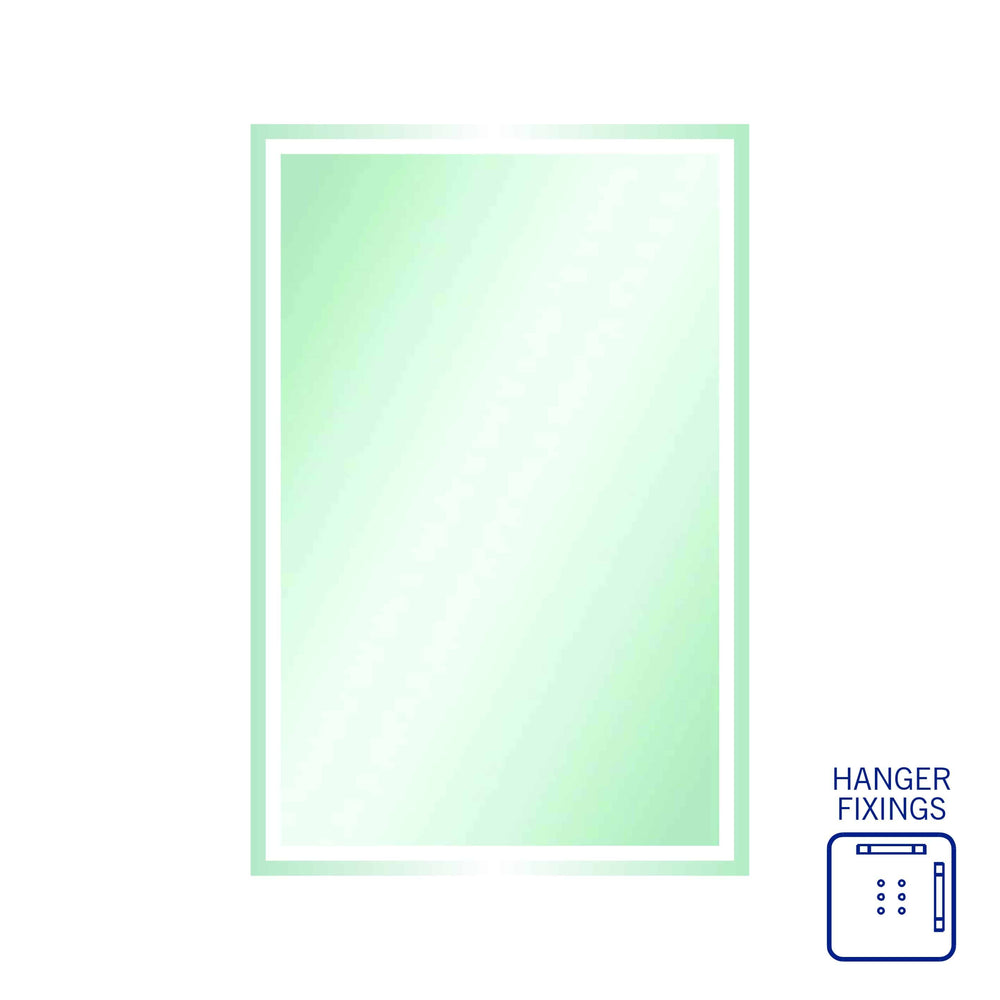 SS1280HN Rectangle Mirror with Sandblasted Border