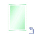 SS1280HN Rectangle Mirror with Sandblasted Border