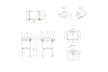 Stafford 58 x 45 English Basin Stand