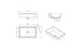 Standard Agres 53 x 34 Under Counter Ceramic Wash Basin