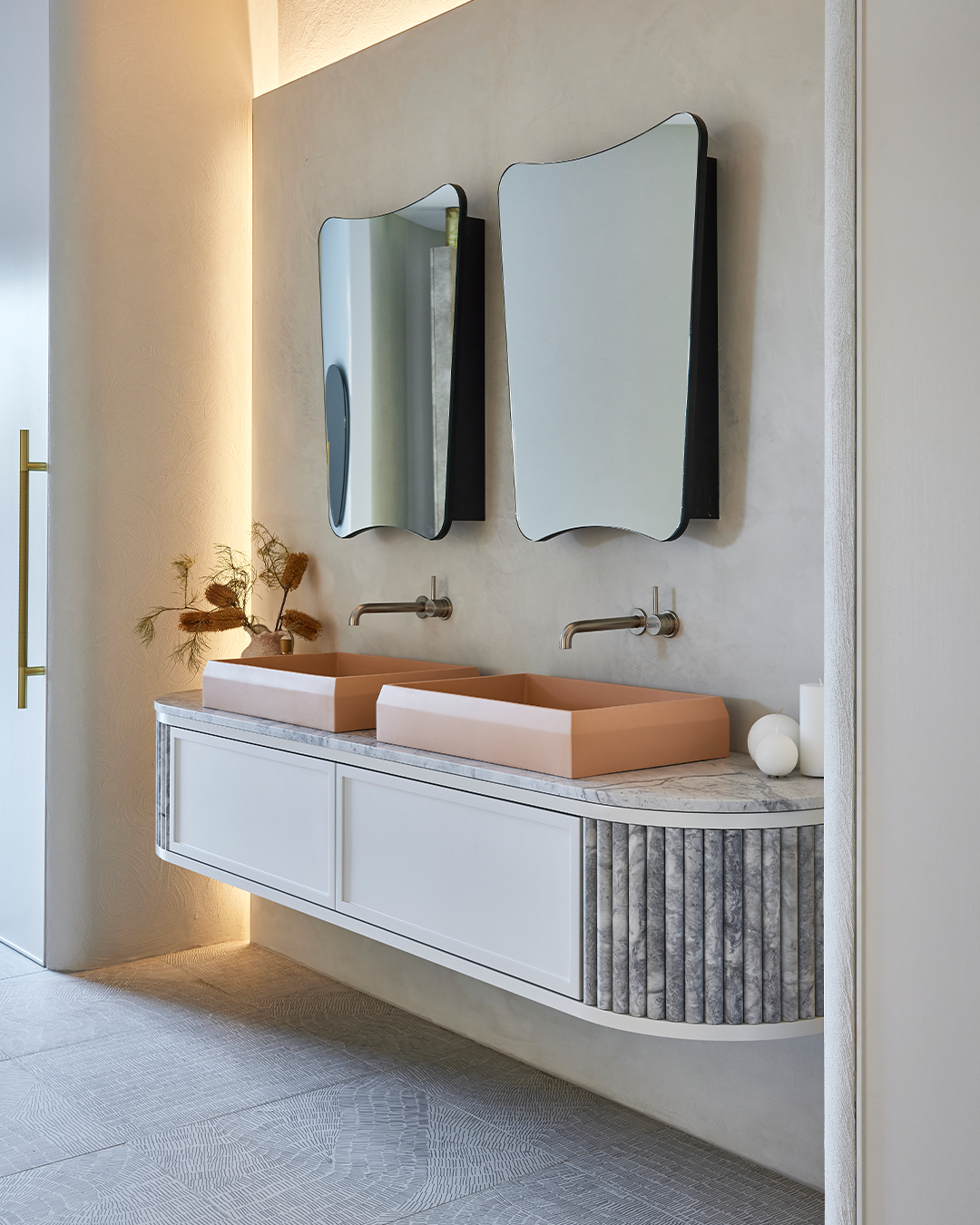 Prism Rectangle Basin (Pastel Peach)