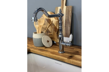 Providence Double Sink Mixer - Chrome