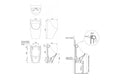 Teide Ceramic Urinal - Back Inlet