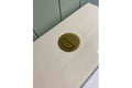 Round Brushed Brass Flush Button