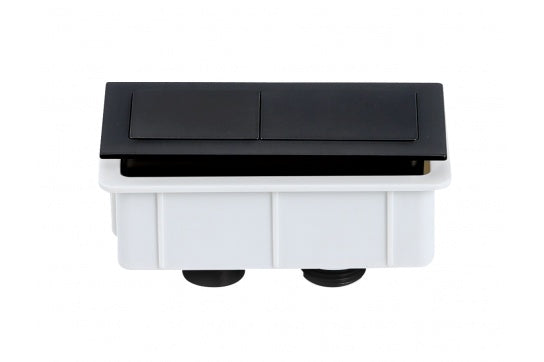 Rectangle Matte Black Flush Button