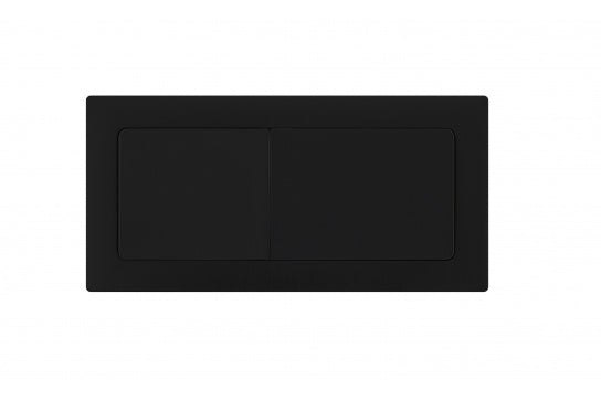 Rectangle Matte Black Flush Button — Flush Plates, Toilet Buttons & Accessories