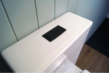 Rectangle Matte Black Flush Button — Flush Plates, Toilet Buttons & Accessories