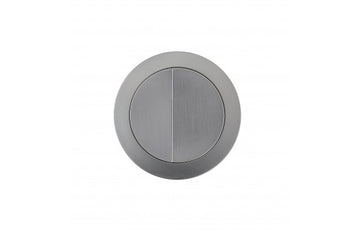Round Brushed Nickel Flush Button — Flush Plates, Toilet Buttons & Accessories