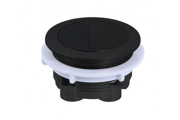 Round Matte Black Flush Button — Flush Plates, Toilet Buttons & Accessories