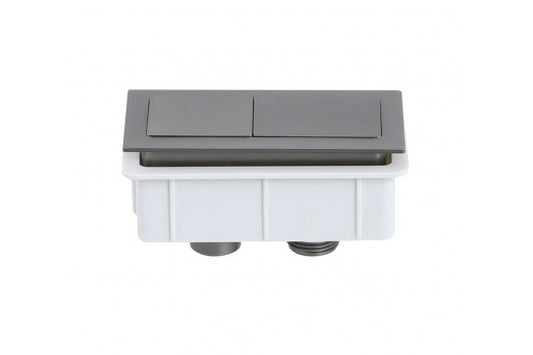 Rectangle Brushed Gunmetal Flush Button